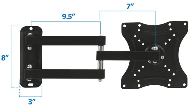 Full Motion Swivel Bracket TV Wall Mount - 23" to 55" TVs